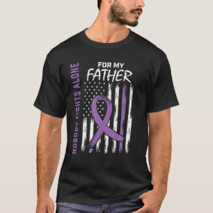 Vater Papa Alzheimer Aufklärungsflagge Demenz Fami T-Shirt