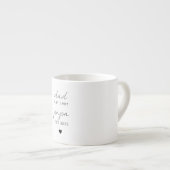 Vater & Papa EST Personalisiert | Neues Opa-Gesche Espressotasse (Vorderseite Rechts)