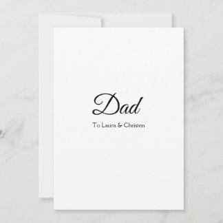 Vater Papa fügen Sie den Namen Text väterliche Tag Einladung