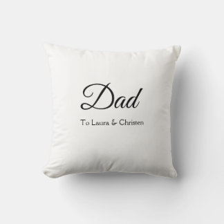 Vater Papa fügen Sie den Namen Text väterliche Tag Kissen