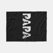 Vater Papa Golf Daddy Funny Vathers Day Geschenk Fleecedecke (Vorderseite (Horizontal))