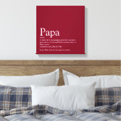 Vater Papa Papa Definition Burgund Leinwanddruck (Insitu (Schlafzimmer))