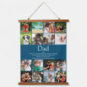 Vater Papa Pater Definition 16 Fotomaterial Blau Wandteppich Mit Holzrahmen (Vorderseite)