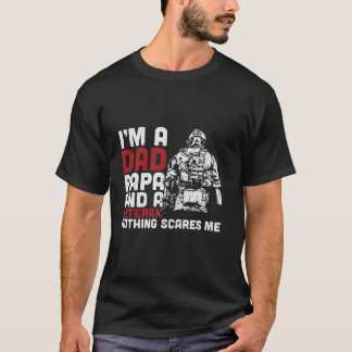 Vater Papa und ein Veteran nichts stört mich Väter T-Shirt