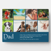 Vater, Papa, Vater Definition 8 Fotolage blau Fotoplatte (Vorderseite)