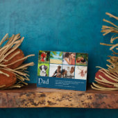 Vater, Papa, Vater Definition 8 Fotolage blau Fotoplatte (Seite)