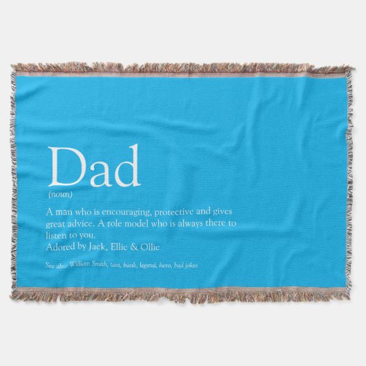 Vater, Papa, Vater Definition Moderner Himmel Blau Decke (Vorderseite)