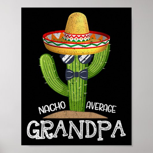 Vater Papa Vathers Day Nacho Average Grand Cinco D Poster (Vorne)