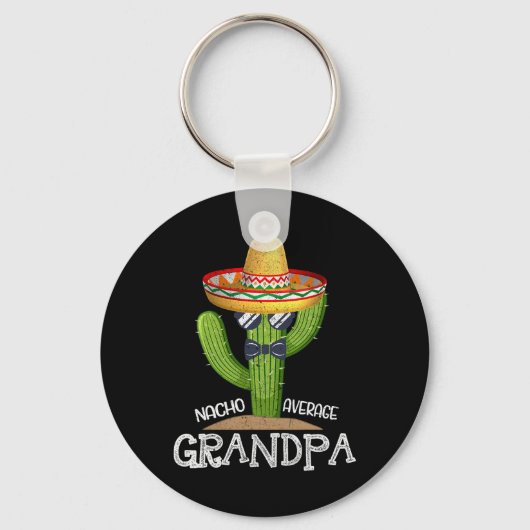 Vater Papa Vathers Day Nacho Average Grand Cinco D Schlüsselanhänger (Vorderseite)