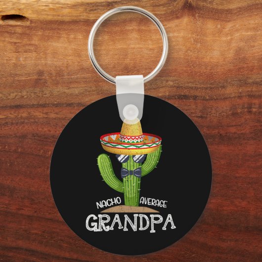 Vater Papa Vathers Day Nacho Average Grand Cinco D Schlüsselanhänger (Vorderseite)