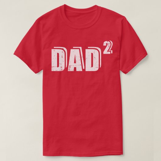Vater Papa zum zweiten Mal T-Shirt (Design vorne)