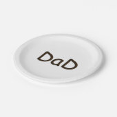 Vater Pappteller (Schrägansicht)