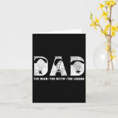 Vater paramotorieren Der Mensch Der Mythos Der Leg Karte (Gelbe Blume)