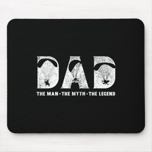 Vater paramotorieren Der Mensch Der Mythos Der Leg Mousepad (Vorne)
