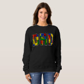 Vater Parent Brick Master Builder Gebäude Blocker Sweatshirt (Vorne ganz)