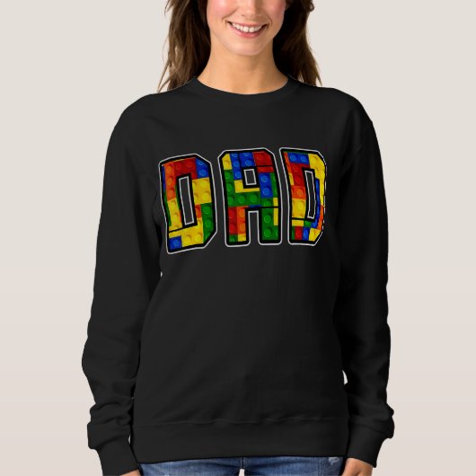 Vater Parent Brick Master Builder Gebäude Blocker Sweatshirt (Vorderseite)