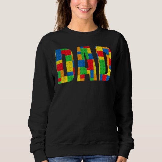 Vater Parent Brick Master Builder Gebäude Blocker Sweatshirt (Vorderseite)