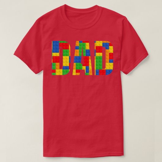 Vater Parent Brick Master Builder Gebäude Blocker T-Shirt (Design vorne)
