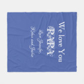 Vater Pater Custom Papa Daddy Dada Simple Modern Fleecedecke (Vorderseite (Horizontal))