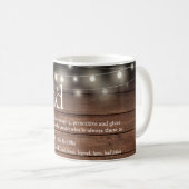 Vater Pater Definition Rustikale Holz String Licht Kaffeetasse (VorderseiteRechts)