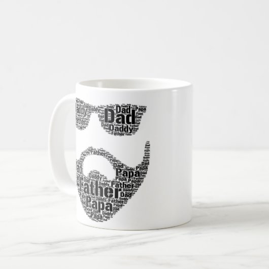 Vater Pater Papa Tasse (Vorderseite Links)