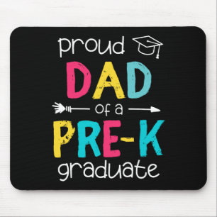 Vater Pater Prek Vorschulfamilie Matching Graduati Mousepad