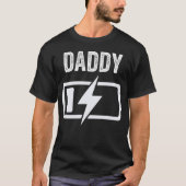 Vater Pater Son Match Shirt Akku lustig (Vorderseite)