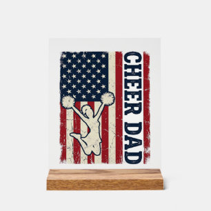 Vater patriotisches amerikanisches Flagge Vektor-S Acrylschild