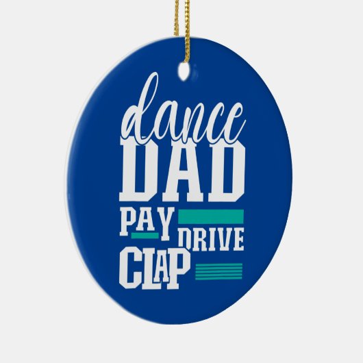 Vater Pay Drive Clap Funny Parent Dancer Keramik Ornament (Rechts)