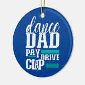 Vater Pay Drive Clap Funny Parent Dancer Keramik Ornament (Links)
