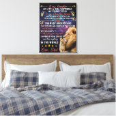 Vater - Perfektes Geschenk für Ihre Tochter Leinwanddruck (Insitu (Schlafzimmer))