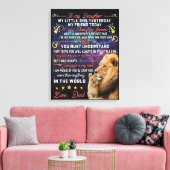 Vater - Perfektes Geschenk für Ihre Tochter Leinwanddruck (Insitu (Wohnzimmer))