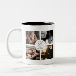 Vater personalisiert Name und Foto Tasse für Klein