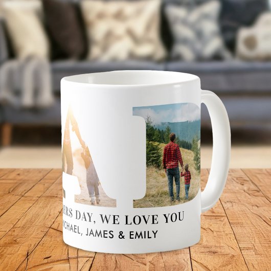 Vater Personalisiert Vatertag Foto Kaffeetasse