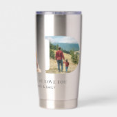 Vater Personalisiert Vatertag Foto Thermobecher (Rückseite)