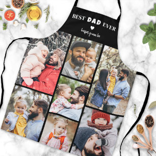 Vater Personalisierte Fotocollage Bester Papa Schürze