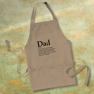 Vater Personalisierter Name Definition Schürze