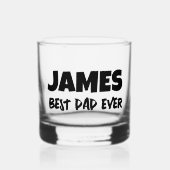 VATER PERSONALISIERTES MONOGRAMED-WHISKEY-GLASGLAS WHISKYGLAS (Vorderseite)