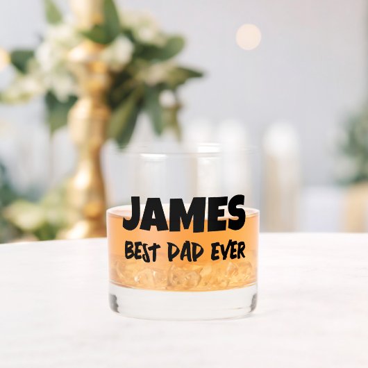 VATER PERSONALISIERTES MONOGRAMED-WHISKEY-GLASGLAS WHISKYGLAS (Insitu (Hochzeit))