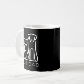 Vater Pet Lover Cat Dog Daddy Husband Funny Fath Kaffeetasse (Vorderseite Links)