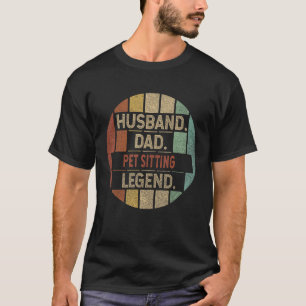 Vater Pet sitzend Legende Vintag T-Shirt