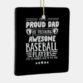 Vater Phantastisch Baseball-Spieler Keramikornament (Rechts)