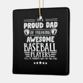 Vater Phantastisch Baseball-Spieler Keramikornament (Links)