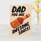 VATER PHANTASTISCH SAUCE BIRTHDAY Grußkarte Karte (Gelbe Blume)