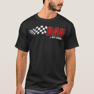 Vater-Pit-Crew-Rennwagen-Geburtstags-Familien-Matc T-Shirt