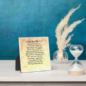 Vater Poem Plaque - Cream Silk Design Fotoplatte (InSitu)