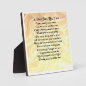 Vater Poem Plaque - Cream Silk Design Fotoplatte (Vorderseite)