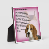 Vater Poem Plaque - Design von Beagles Fotoplatte (Vorderseite)