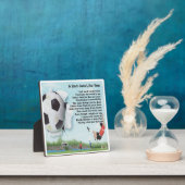 Vater Poem Plaque - Football Design Fotoplatte (InSitu)