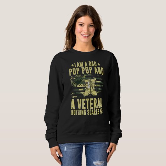 Vater Pop und Veteran Sweatshirt (Vorne ganz)